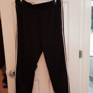 Adidas 2xl black 3 stripe pants
